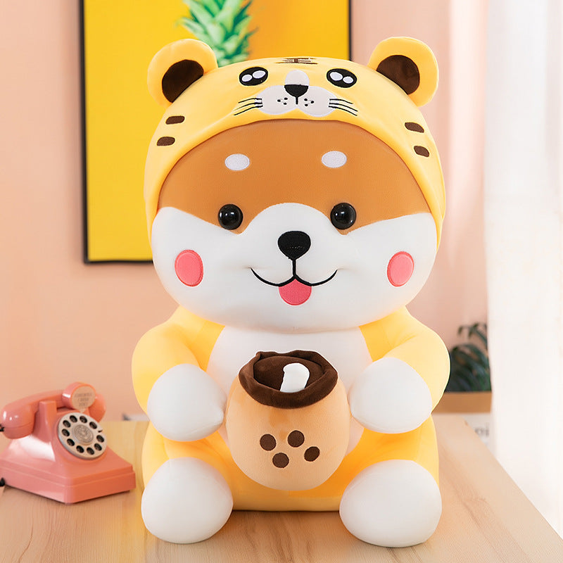 Sippin' Shiba Plush