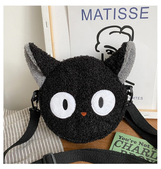 Quirky Cartoon Plush Shoulder Bag