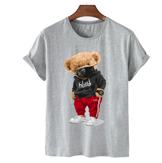 Urban Bear Men's Cotton T-Shirt