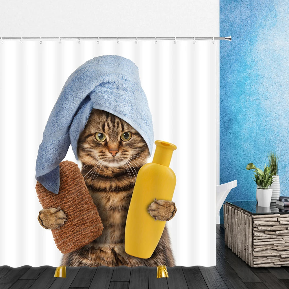 Cat Shower Curtains