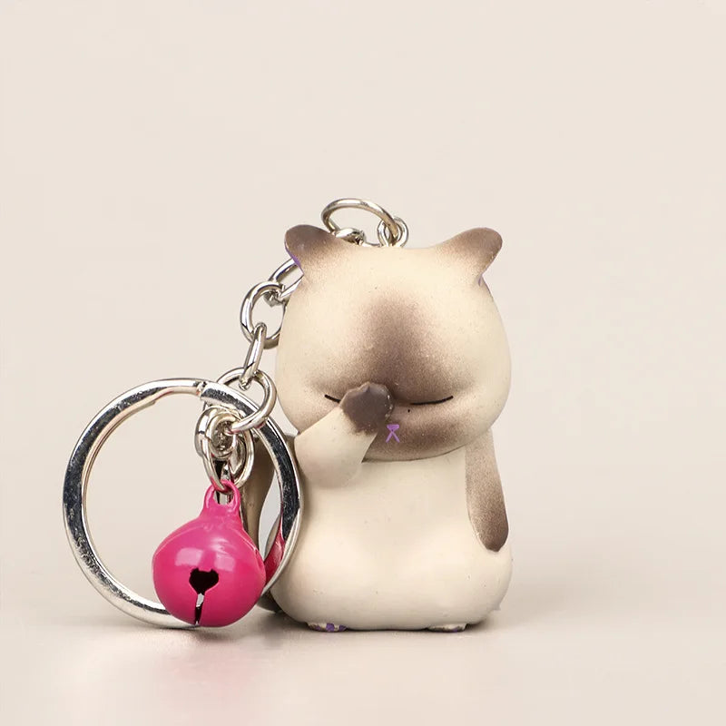 Facepalm Cat Keychain