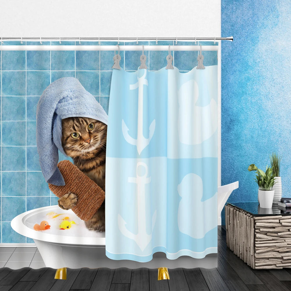 Cat Shower Curtains