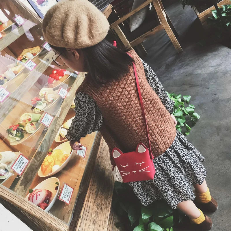 Kitty Face Kids Purse