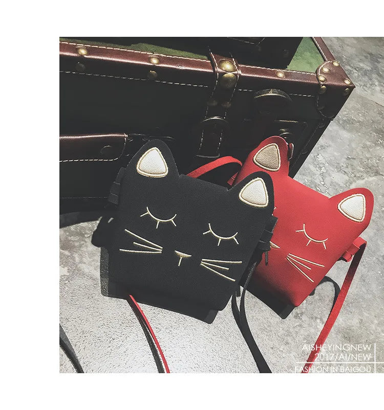 Kitty Face Kids Purse
