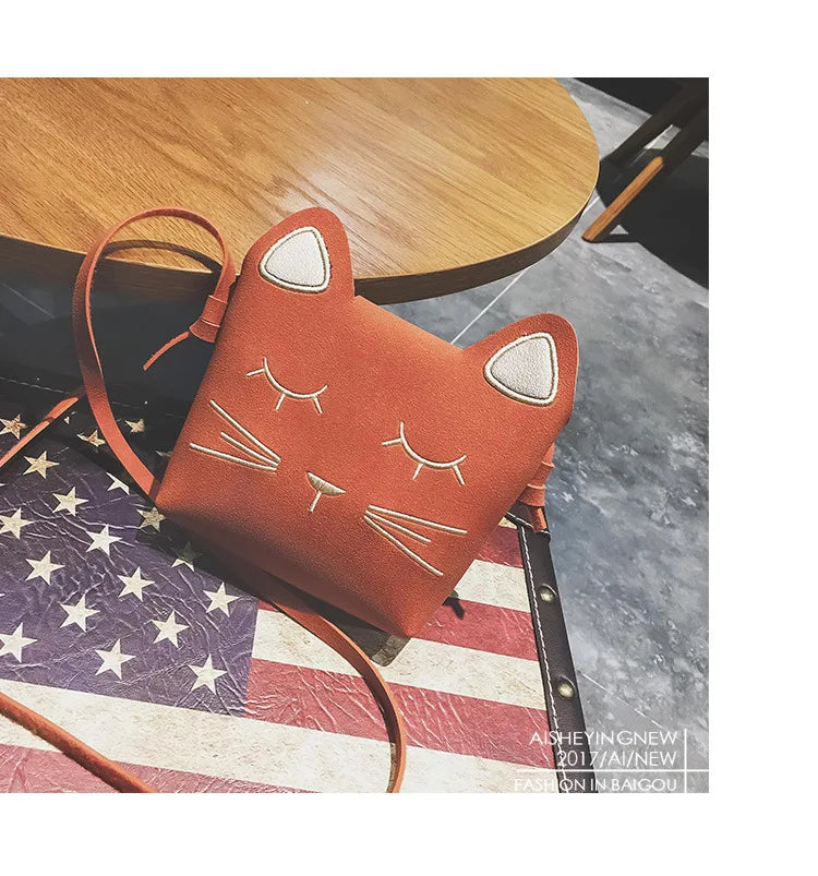 Kitty Face Kids Purse