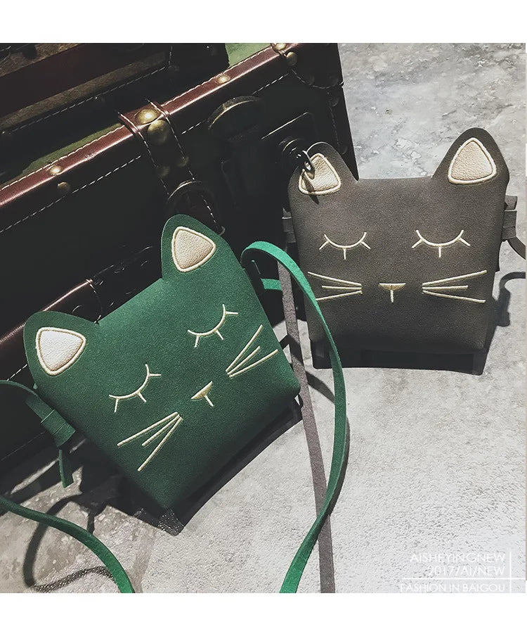 Kitty Face Kids Purse