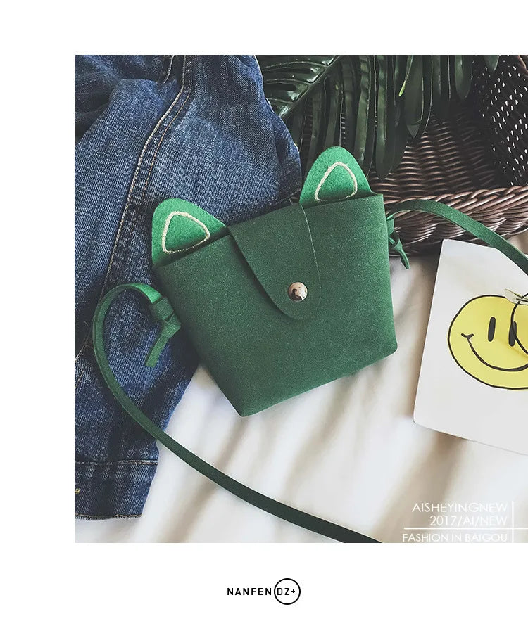 Kitty Face Kids Purse