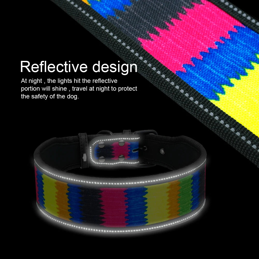 Reflective Nylon Dog Collar