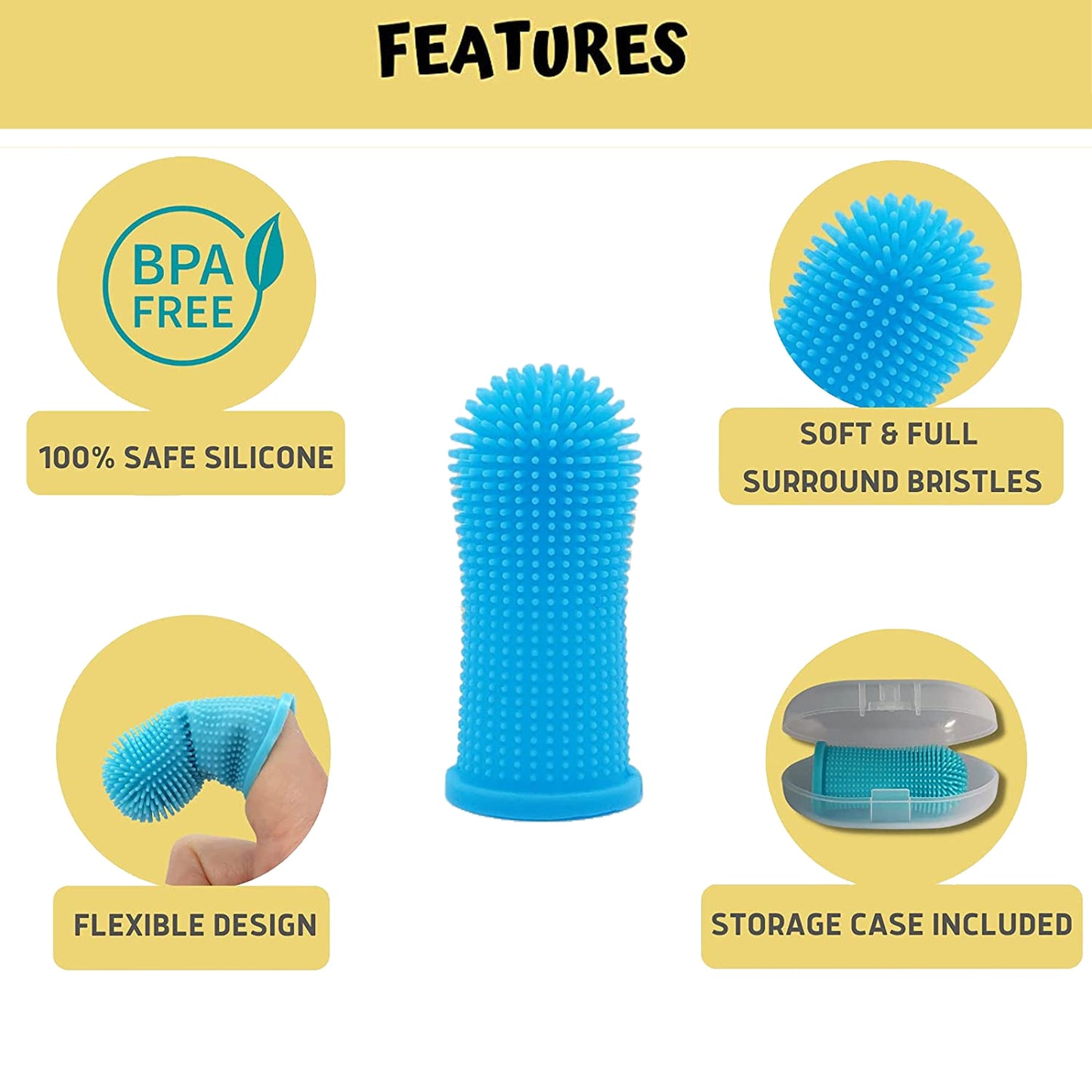 DentaFlex Silicone Finger Toothbrush