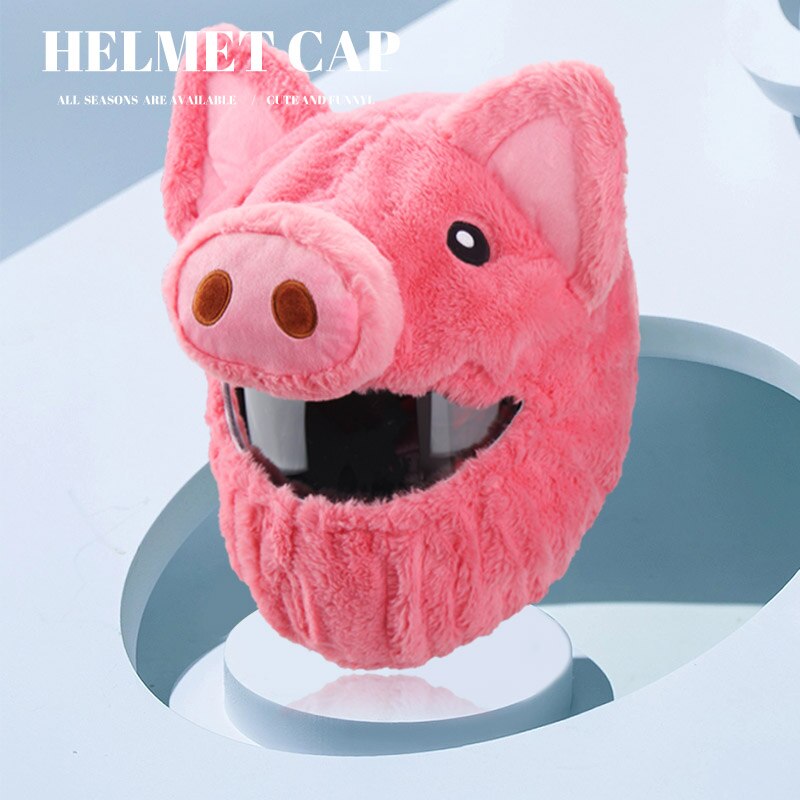 Motorcycle Helmet Furry Hat