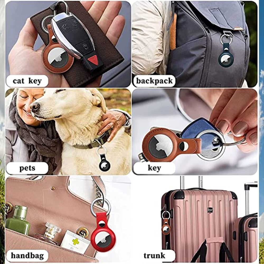 Anti-scratch Airtag Key Ring Holder