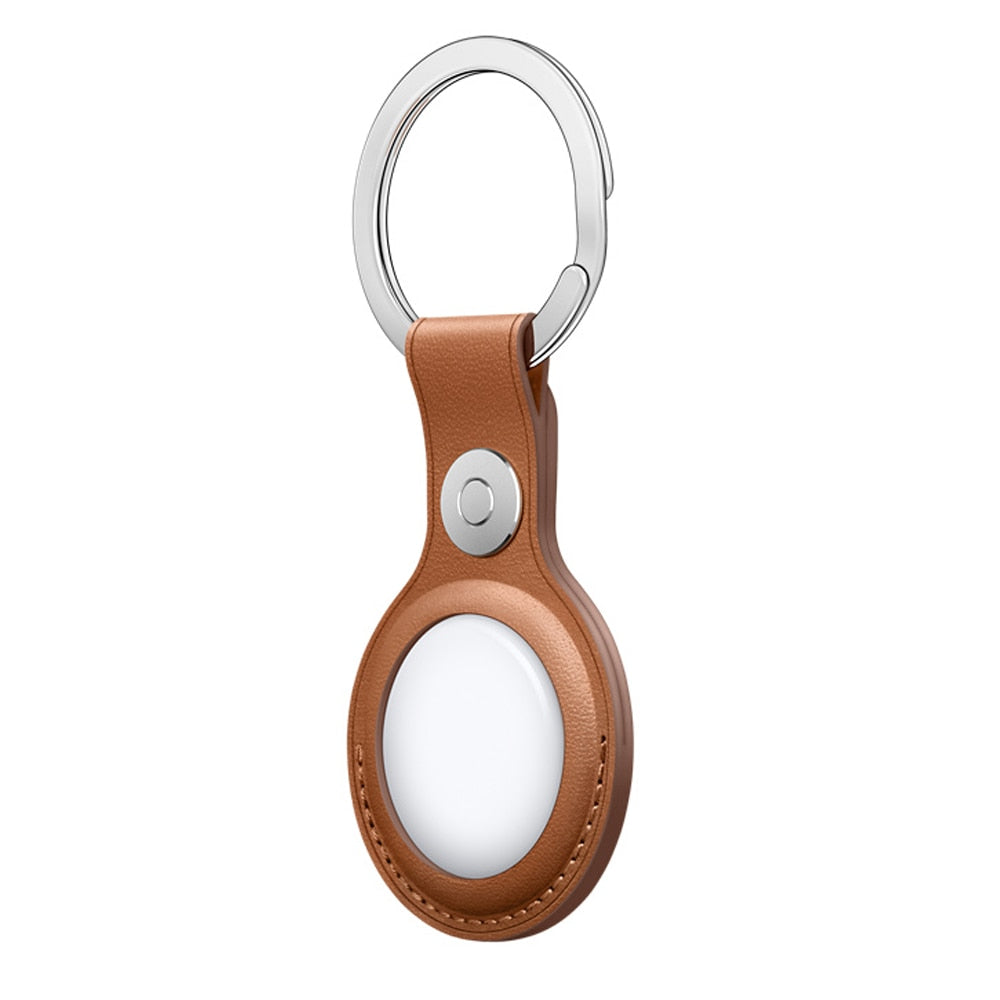 Leather AirTag Keyring