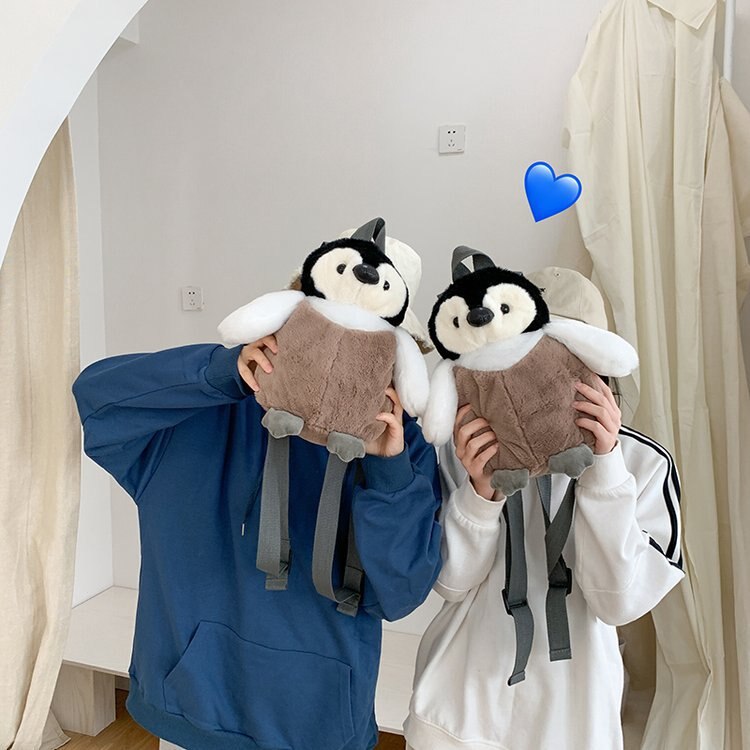 Plush Penguin Backpack