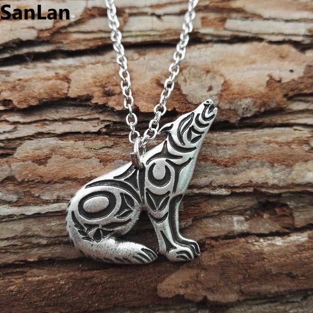 Wolf Necklace Pendant