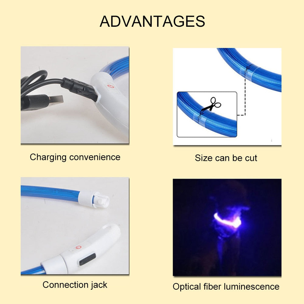 LED Waterproof Dog Collar