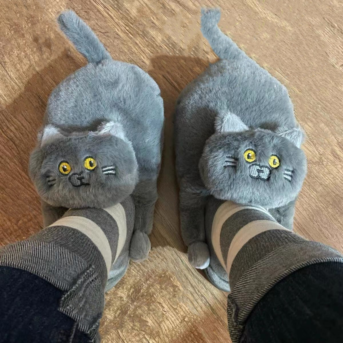 Cat slippers on sale