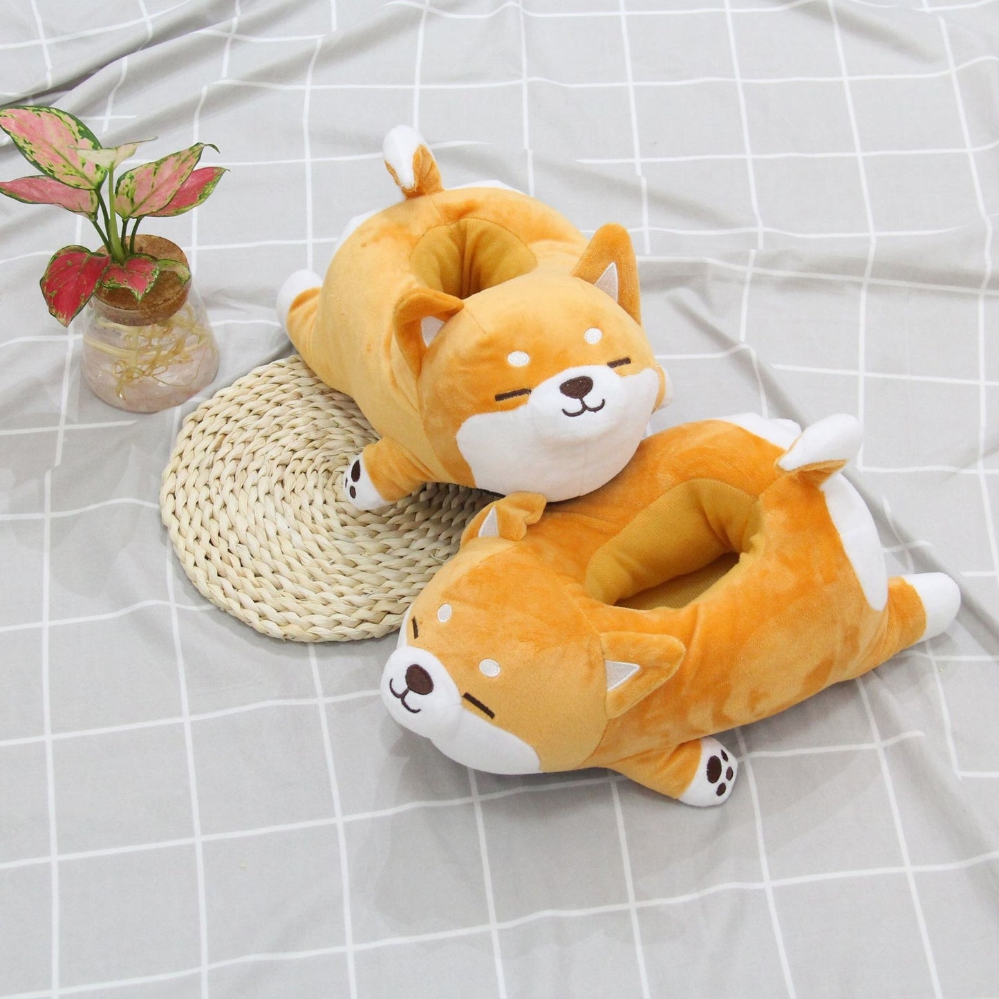 Cute Shiba Inu Doge Slippers