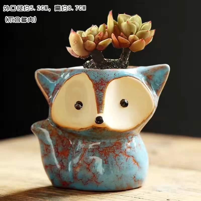 Lovely Fox Plant Pot