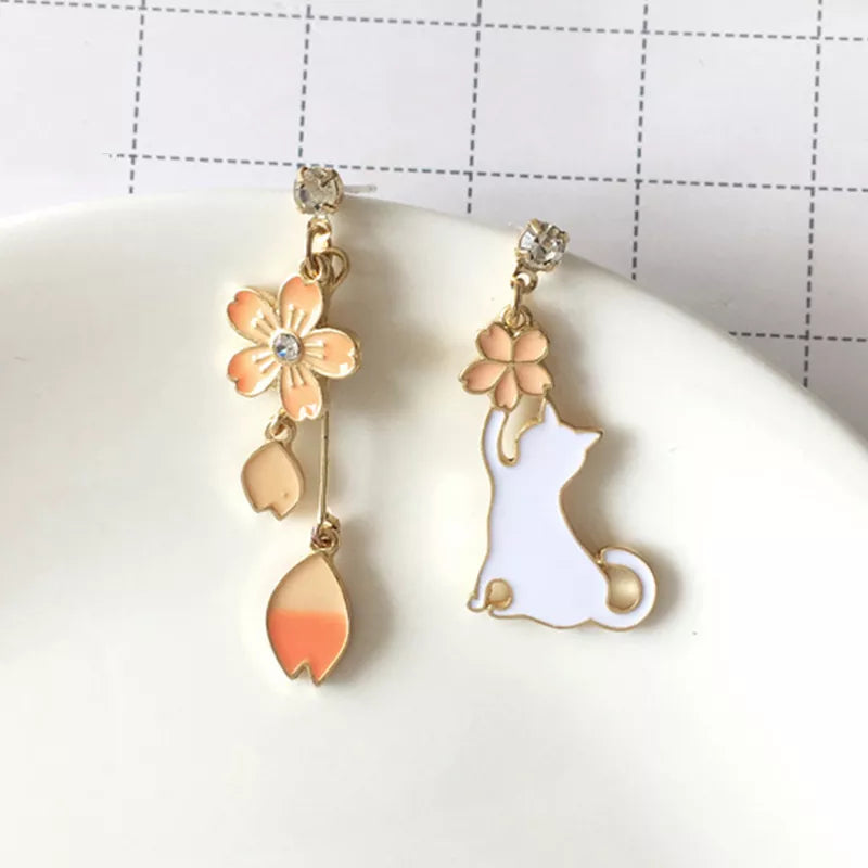 Pastel Cat Earrings