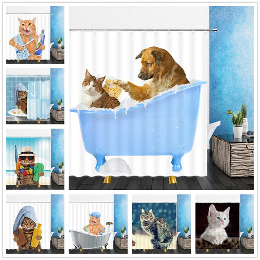 Cat Shower Curtains