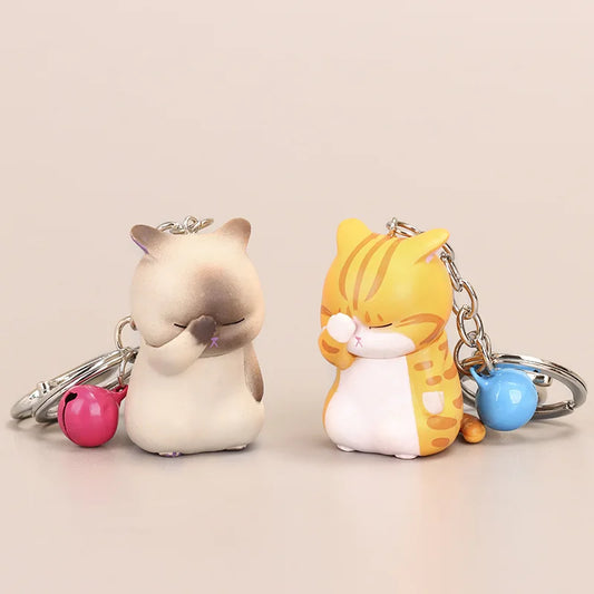 Facepalm Cat Keychain