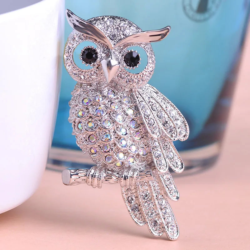 Blucome Vintage Owl Brooch