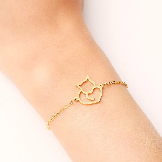 WhiskerHeart Charm Bracelet