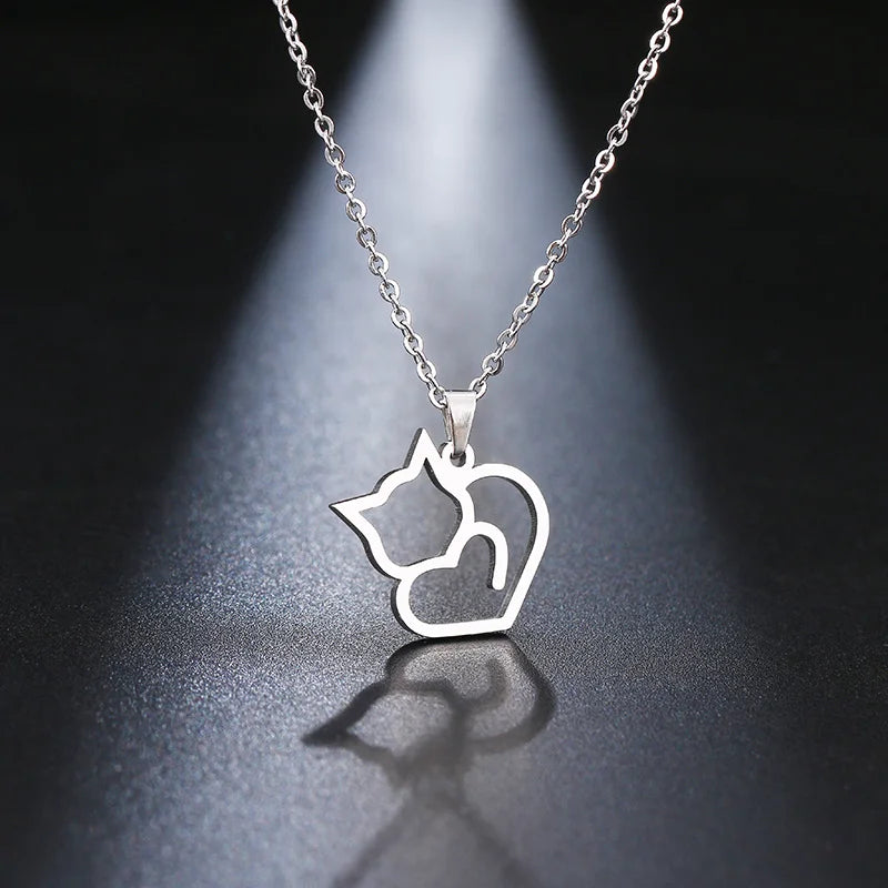 WhiskerHeart Charm Necklace