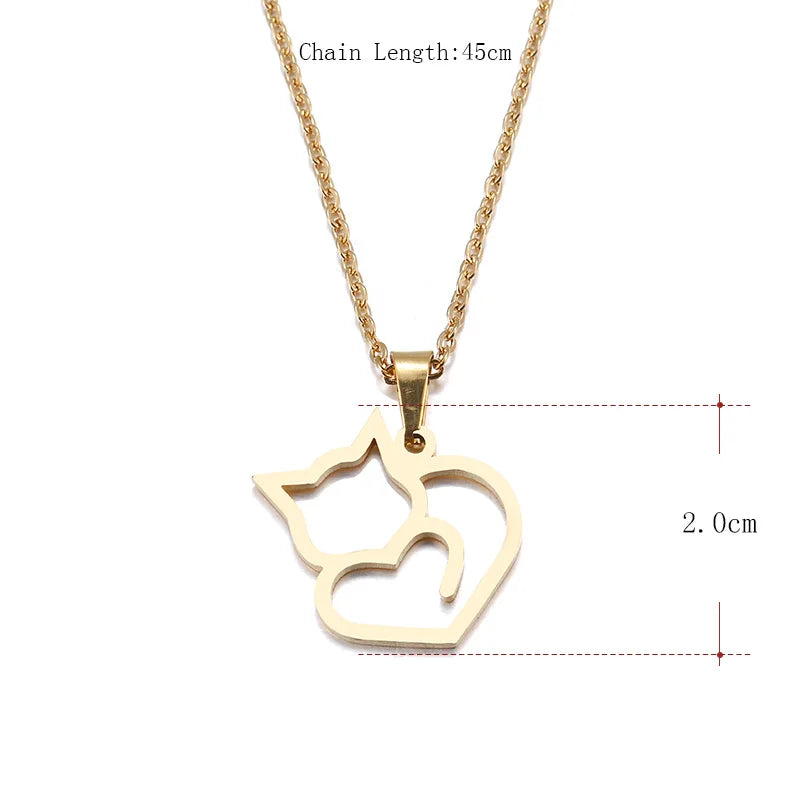 WhiskerHeart Charm Necklace