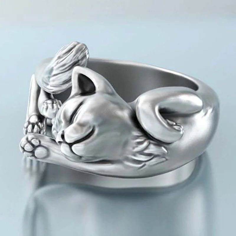 Vintage Cat Ring