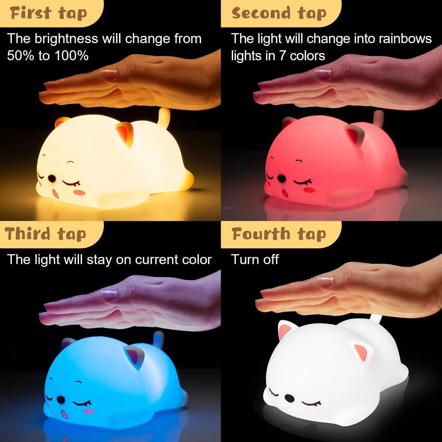 SlumberKitty Silicone Nightlight