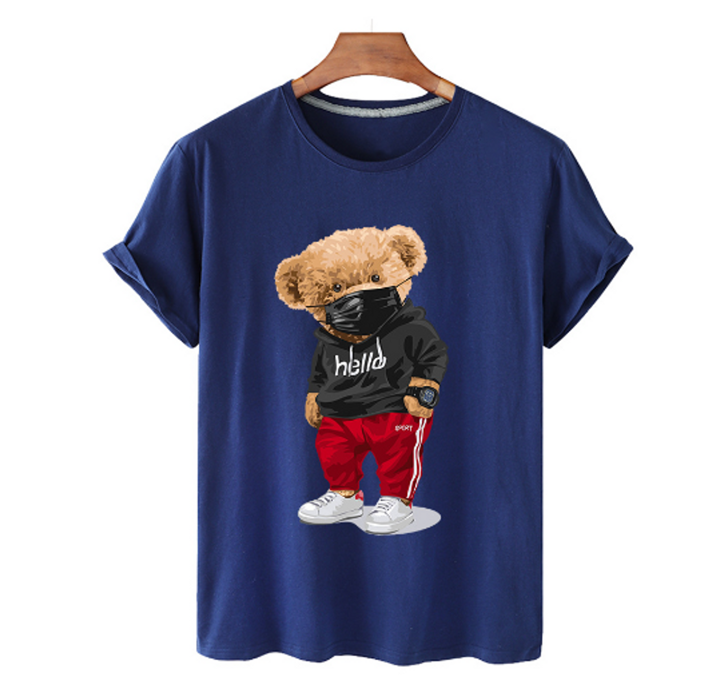 Urban Bear Men's Cotton T-Shirt