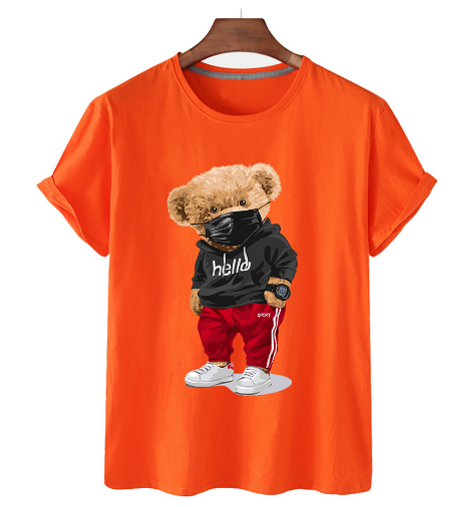 Urban Bear Men's Cotton T-Shirt