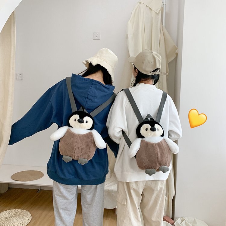Plush Penguin Backpack