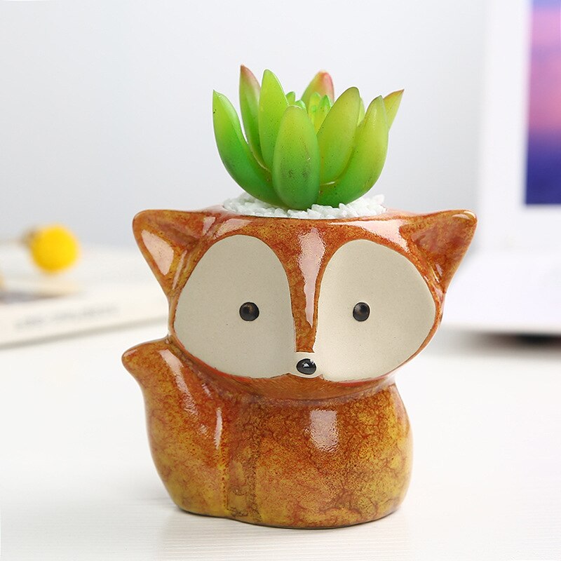 Lovely Fox Plant Pot