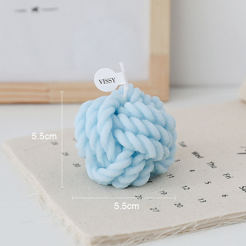 Wool Ball Candle